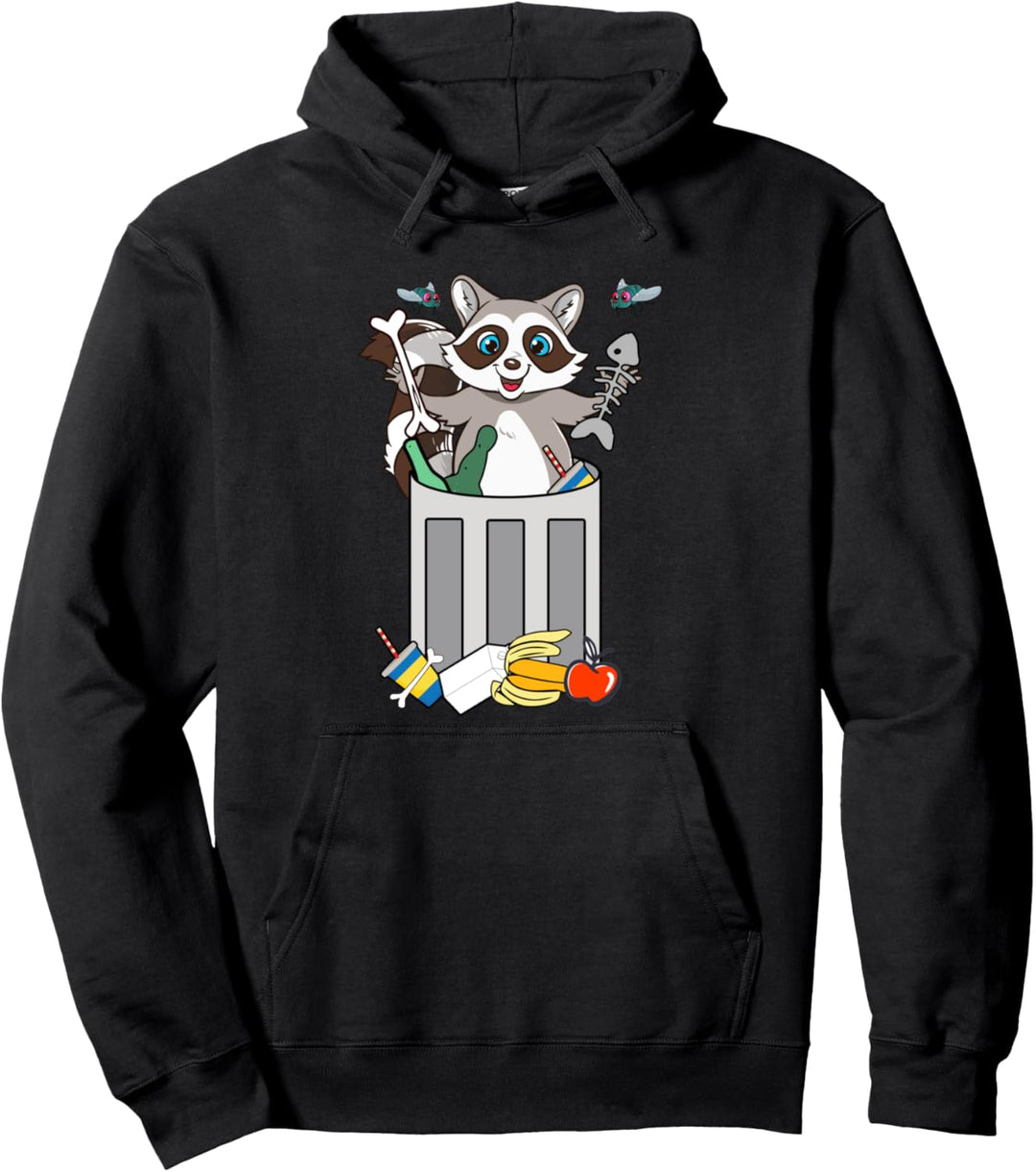 Lustiger Waschbär im Trash Panda Wortspiel Müll Pullover Hoodie