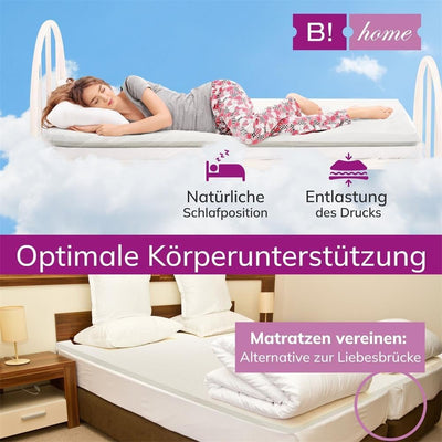 B!HOME Matratzentopper Matratze Matratzenauflage Topper Ideal für Boxspringbetten, Schlafsofas und C