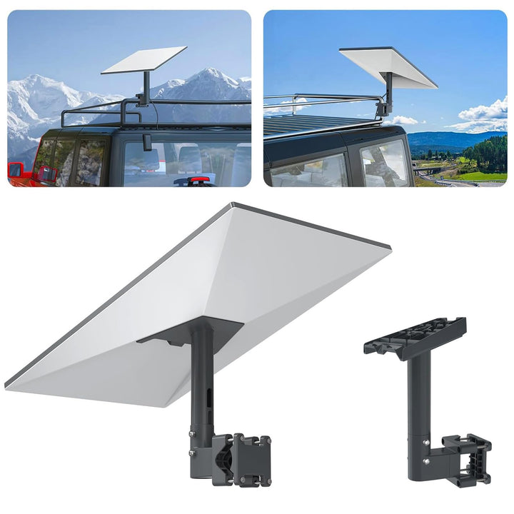 EDUP Starlink Gen 3 Montage-Kit mit 360° verstellbarem Rohradapter, wetterfeste Mastmontage-Lösung f