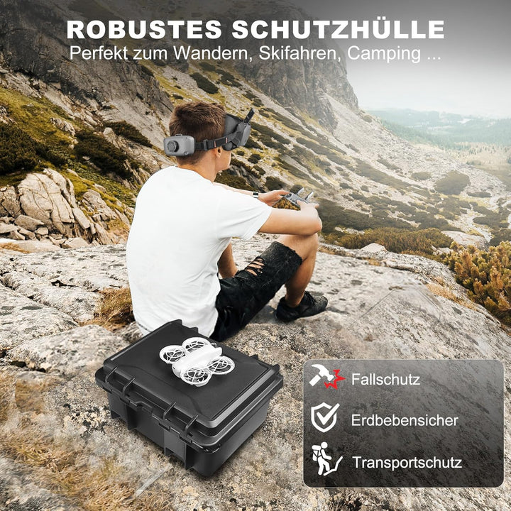 LEKUFEE wasserdichte Koffer für DJI Neo 1 Motion Fly More Combo,DJI Goggles N3/3/2/Goggles Integra,R