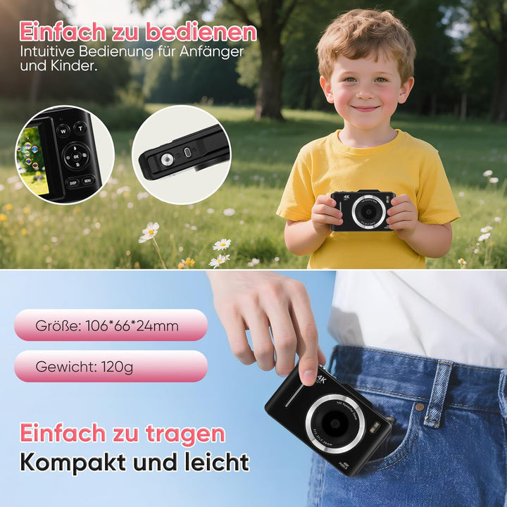 Keychain Retro Kamera Kinder, Autofokus Mini Digitalkamera Vintage,digital Kamera mit Handy übertrag