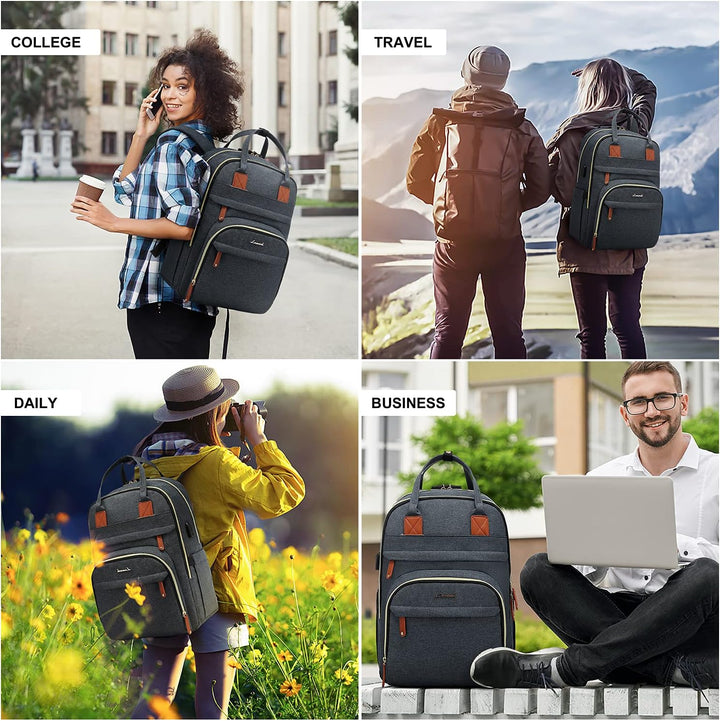 LOVEVOOK Rucksack Damen Anti-Diebstahl mit laptopfach und codiertes Schloss, damen rucksack mit USB