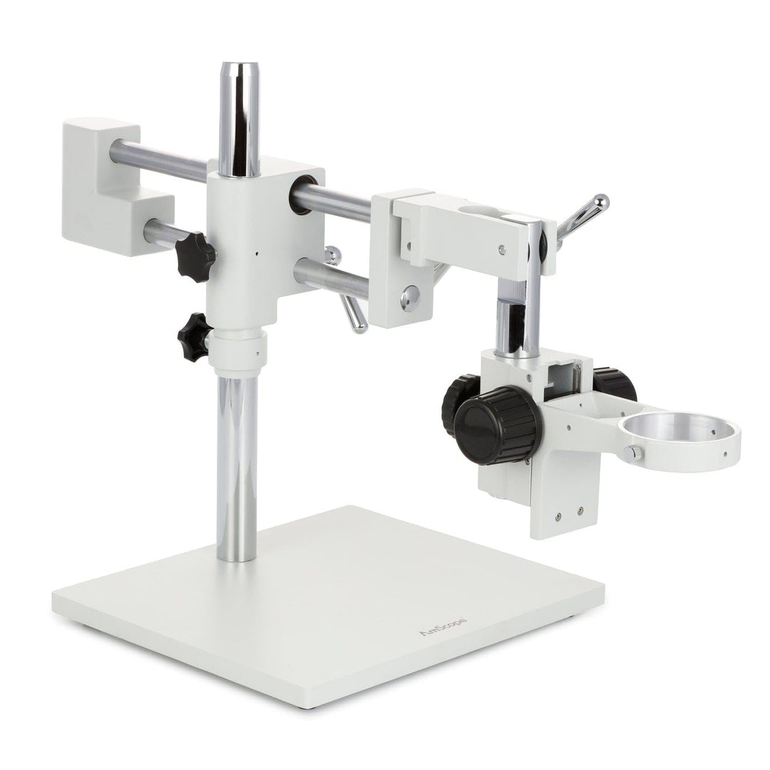 AmScope DAW Hochleistungs Doppel arm Auslegerständer, Weiss
