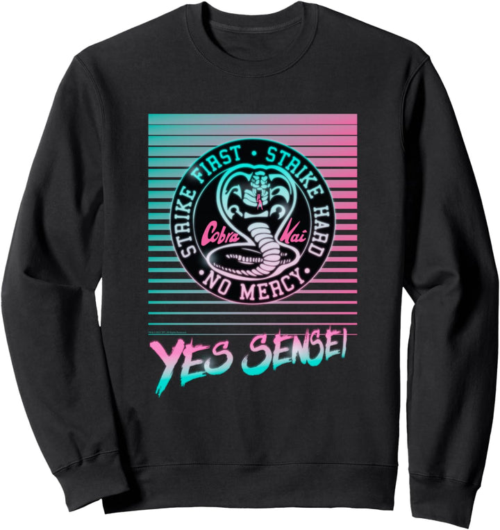 Cobra Kai Ja Sensei Retro Neon Sweatshirt