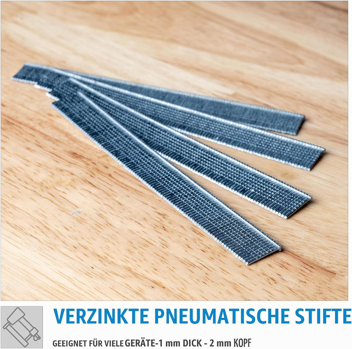 Güde 40217 Stifte für Druckluft-Nagler MIDI 50 mm (verzinkter Stahl, 1 mm Stiftstärke, 50 mm Nagellä