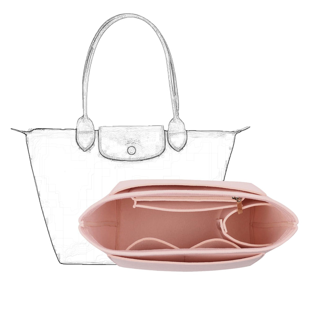 D.DUO Tascheneinsatz-Organizer, Geldbörsenzubehör, Longchamp Tragetasche mit langem Griff (L(langer