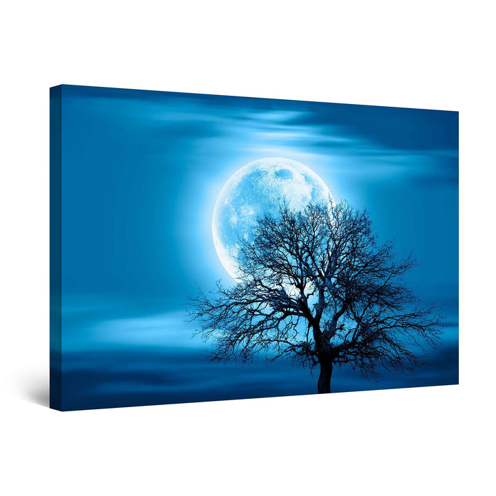 Startonight Bilder - Blauer Himmel und Baum - Leinwandbilder Moderne Kunst, Wanddeko Kunstdrucke, Wa