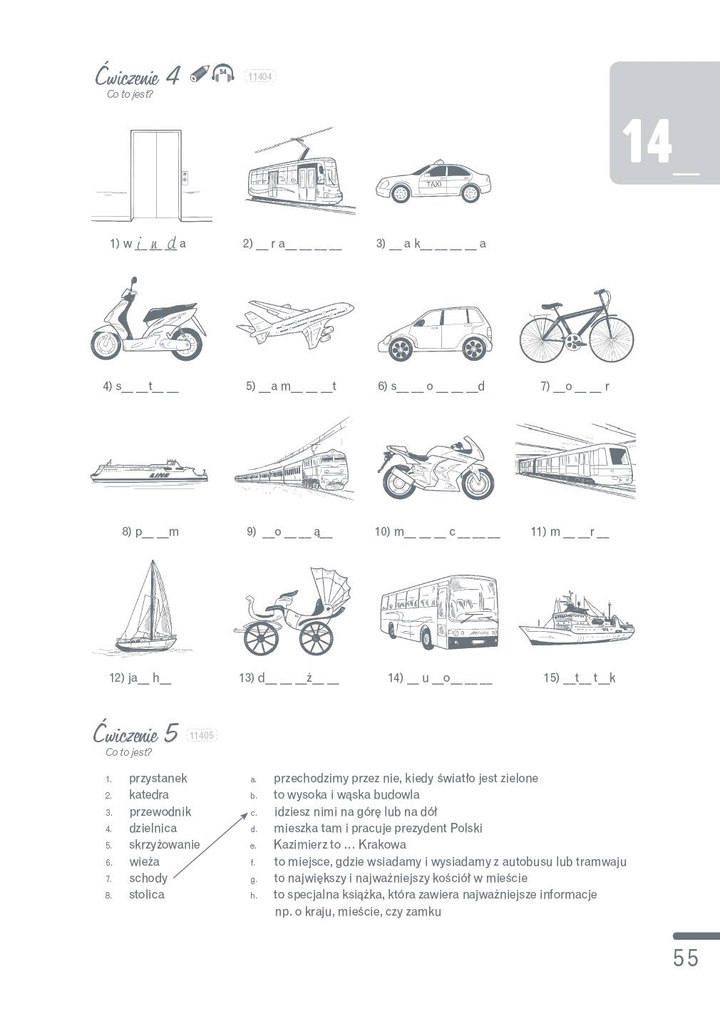 Polski Krok po Kroku 1 - Student Workbook + MP3 audio download + e-coursebook: Zeszyt cwiczen - Edit