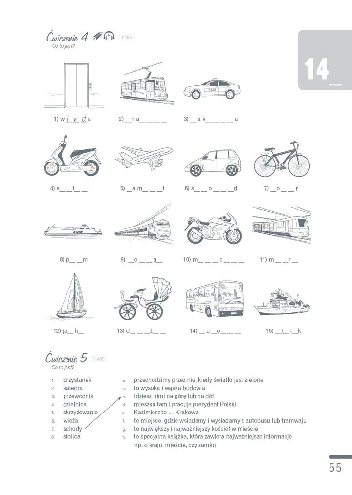 Polski Krok po Kroku 1 - Student Workbook + MP3 audio download + e-coursebook: Zeszyt cwiczen - Edit