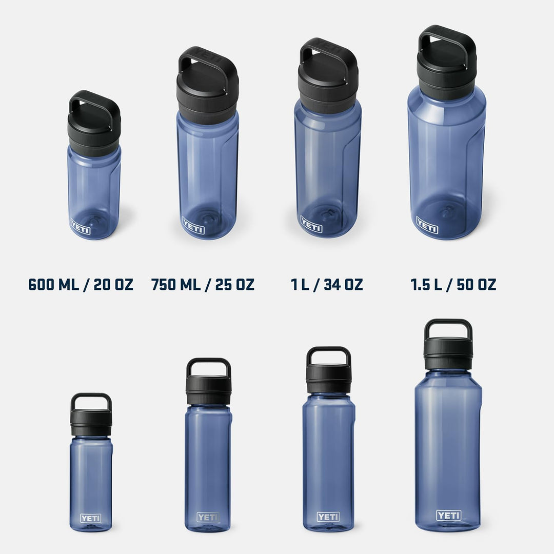 YETI Yonder Wasserflasche mit Yonder Chug-Kappe, transparent, 1 l 1 l Blau, 1 l Blau