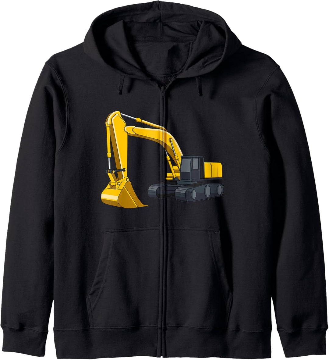 Cooles Bagger T-Shirt Junge Fahrzeuge Baustelle Kinder Kapuzenjacke