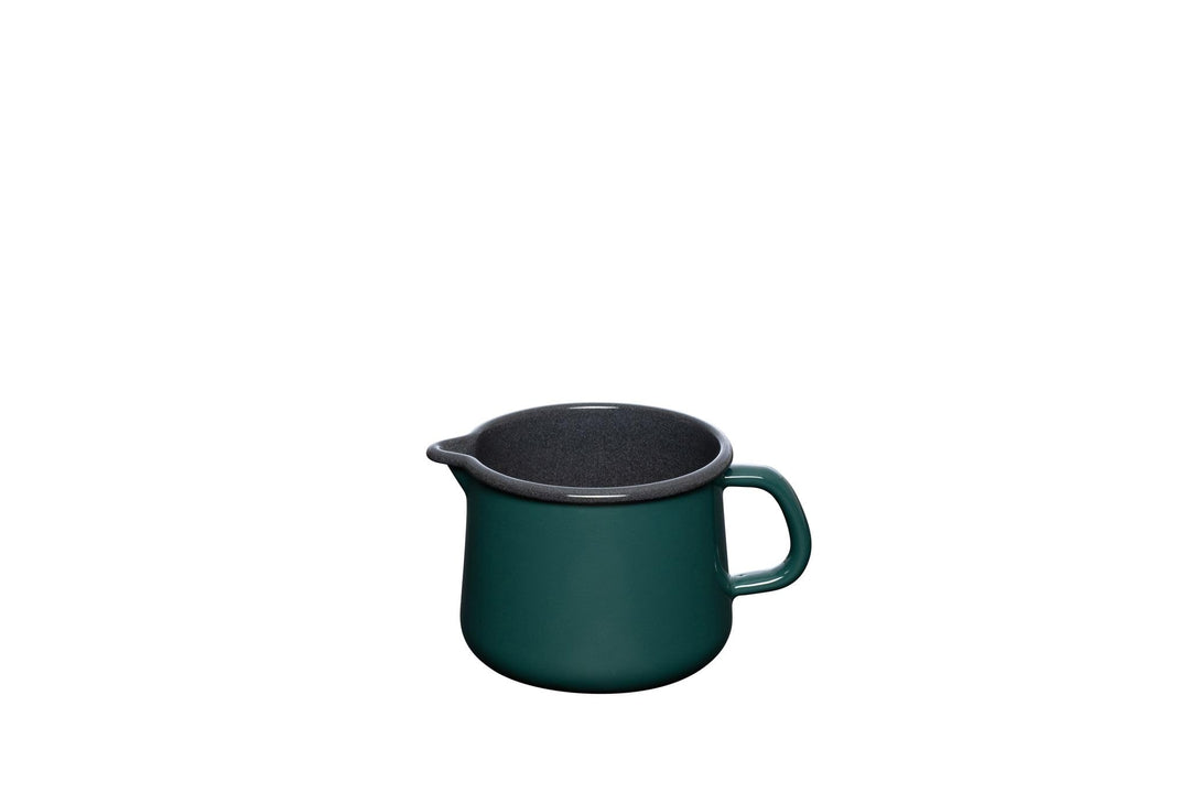 Riess, 0672-007, Schnabeltopf 12cm.1L, Nouvelle TEAL, dunkelgr�n, Emaille, LBH 19 x 13.6 x 11 cm, Ge