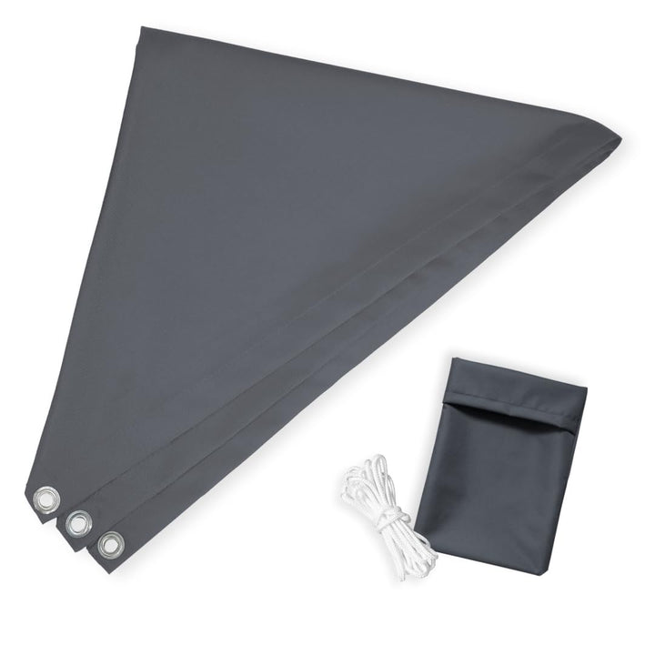 Tom'Shop Sonnensegel Graphit Rechteck 2x3m | Wasserabweisend, Sonnenschutz, Wetterbeständig, Für Pat