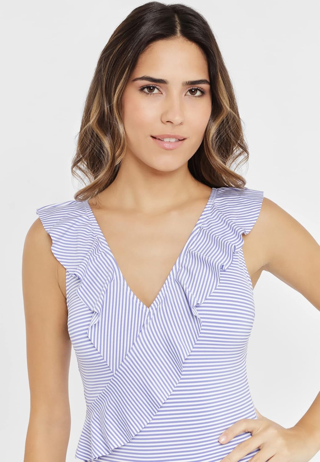 Lascana Damen Badeanzug 38D Blau, 38D Blau