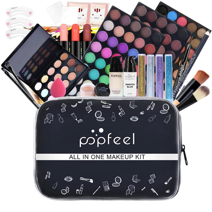 BrilliantDay Mehrzweck Make-up-Set All-in-One Make-up-Geschenkset Kosmetik-Palette Starter Kit Lipgl