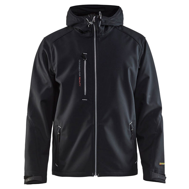 Softshelljacke"4949" mit Kapuze - BLAKLÄDER L dunkelgrau/grau, L dunkelgrau/grau