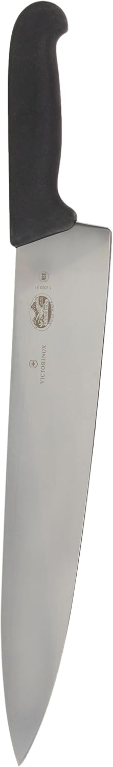 Victorinox Küchenbesteck Tranchiermesser Fibrox 31 cm Schwarz, 31 cm Schwarz