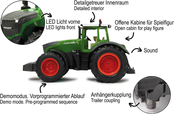 JAMARA 405035 - Fendt 1050 Vario 1:16 2,4Ghz - RC Traktor, Motorsound (abschaltbar), Rückfahrwarnsou