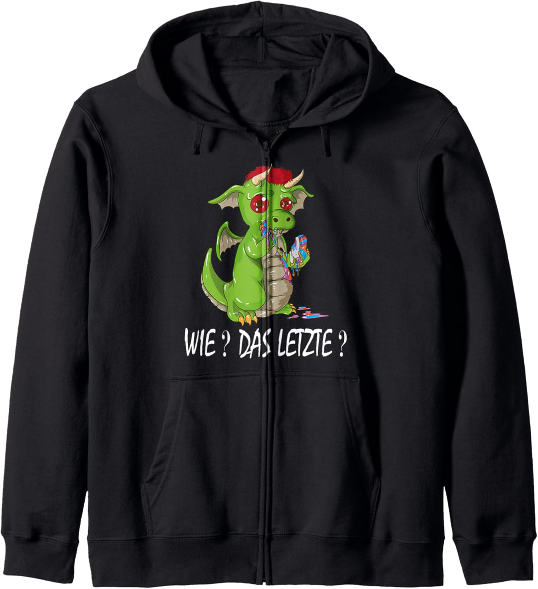 Lustiger Drachen wie das Letzte Einhorn Essen Geschenk Kapuzenjacke