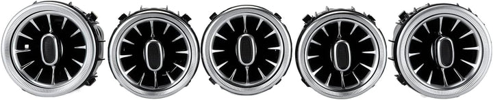 Turbo Air Vent Mercedes, 5pcs 3 Color Front LED Turbine Air Vent Umgebungslicht Kit Ersatz für Merce