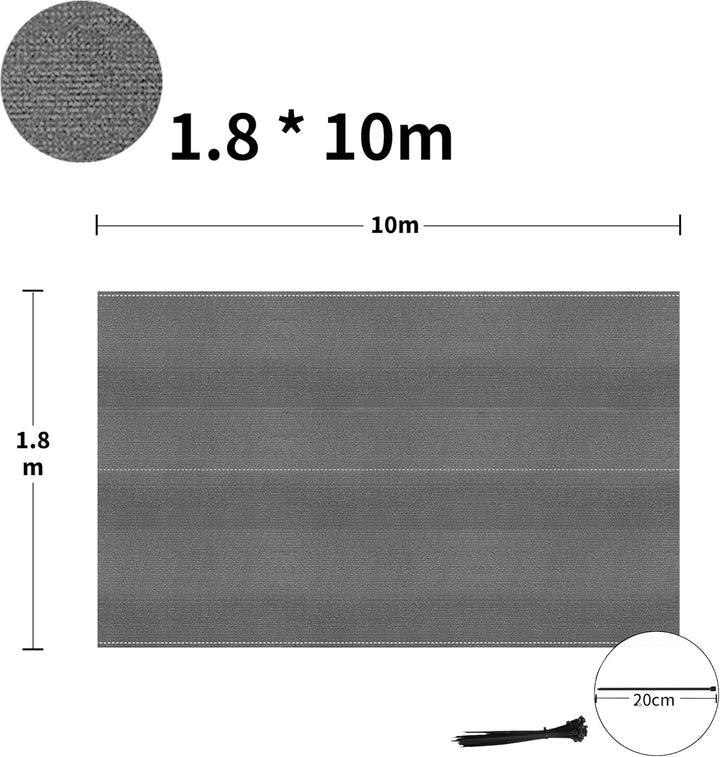 XMTECH HDPE Zaunblende Tennisblende Sichtschutz Zaun Netz aus 150 g/m², Windschutz Sonnenschutz Scha