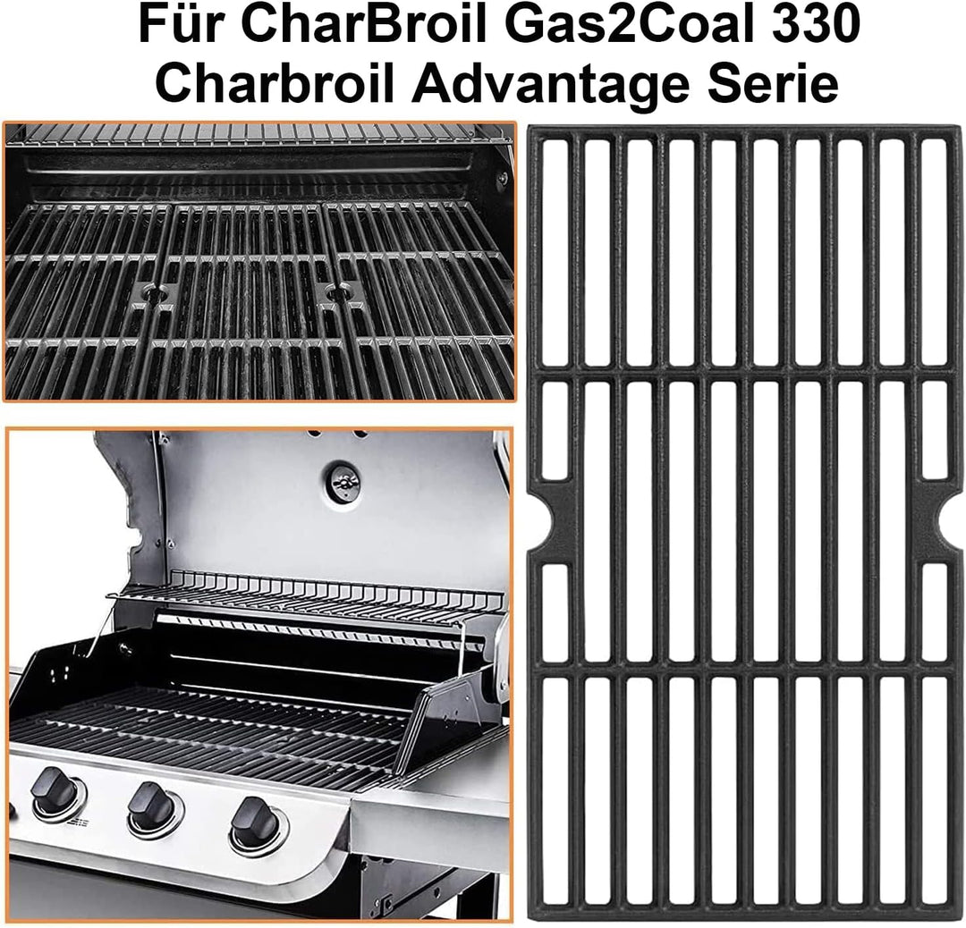 Gusseisen Grillrost für Enders Boston 3, Enders Monroe Pro 3, Charbroil, Barbecook Siesta 310, Landm