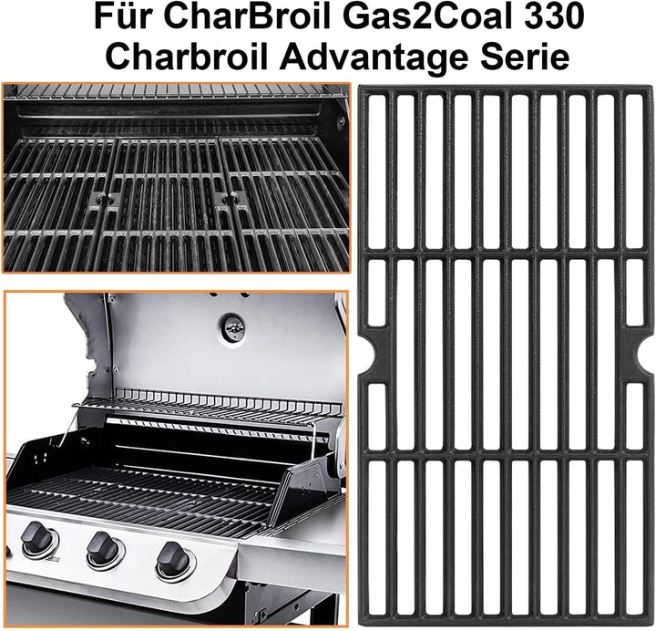 Gusseisen Grillrost für Enders Boston 3, Enders Monroe Pro 3, Charbroil, Barbecook Siesta 310, Landm