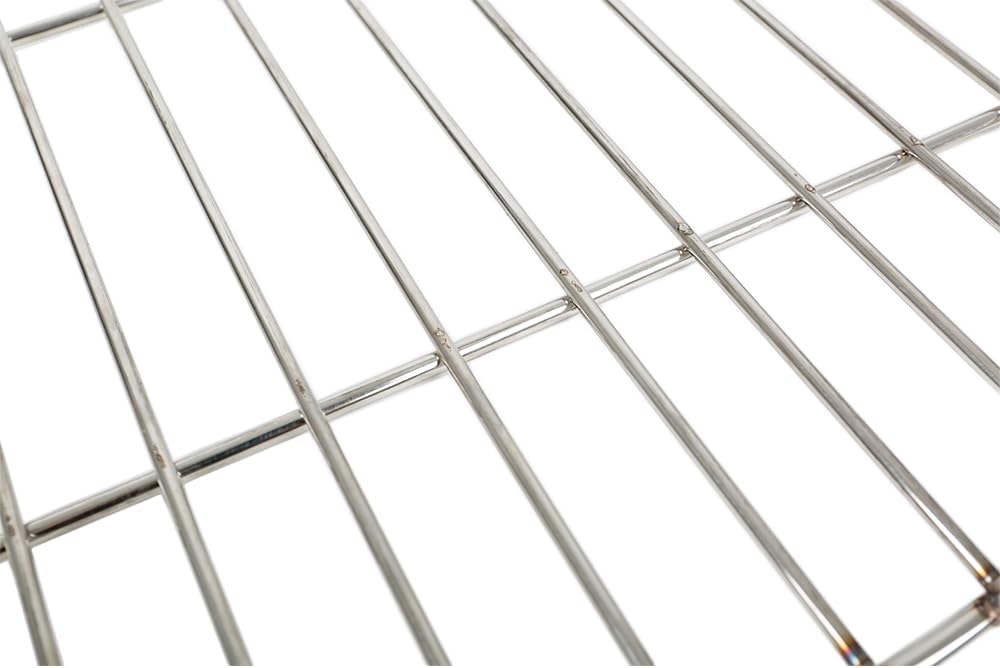 Grillrost Rund Ø 38cm, 11 Balken 3cm Abstand Edelstahl Grillroste BBQ Grill Zubehör für Rost, Grillg