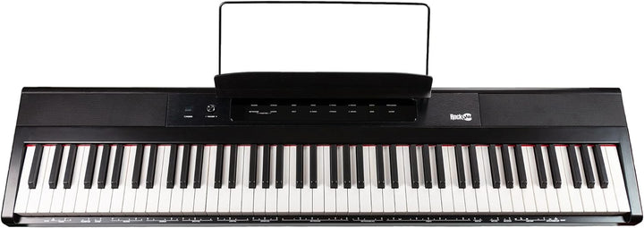 RockJam 88 Key Digital Piano Keyboard Piano with Full Size Semi-Weighted Keys, Power Supply, Sheet M