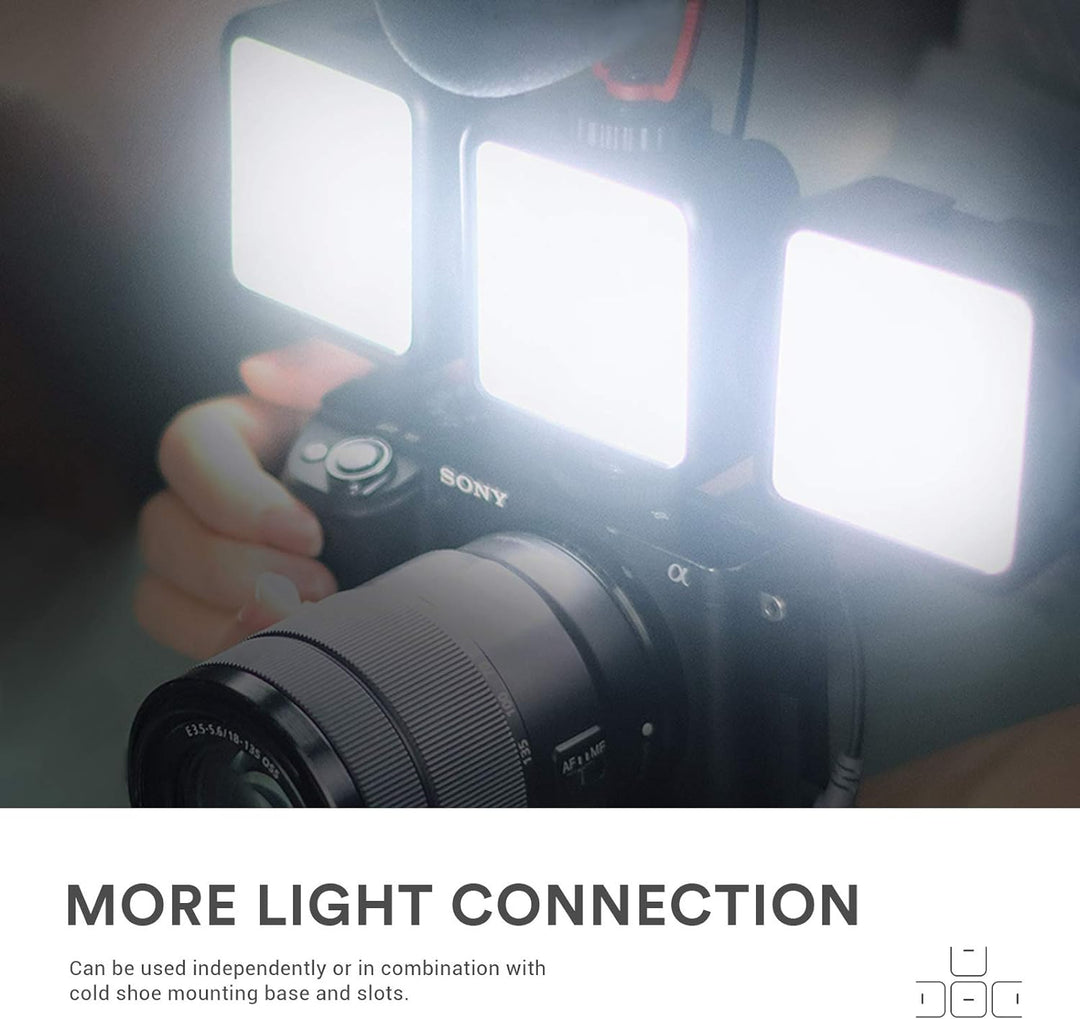 GODOX LITEMONS LED6R RGB LED-Videoleuchte, Taschenlicht Bicolor 3200K-6500K CRI 95, 13 FX Lichteffek