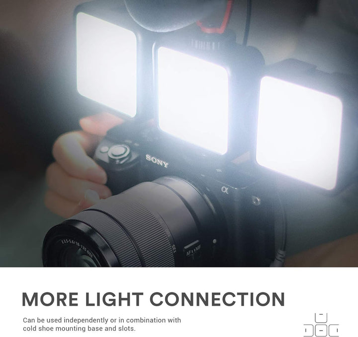 GODOX LITEMONS LED6R RGB LED-Videoleuchte, Taschenlicht Bicolor 3200K-6500K CRI 95, 13 FX Lichteffek