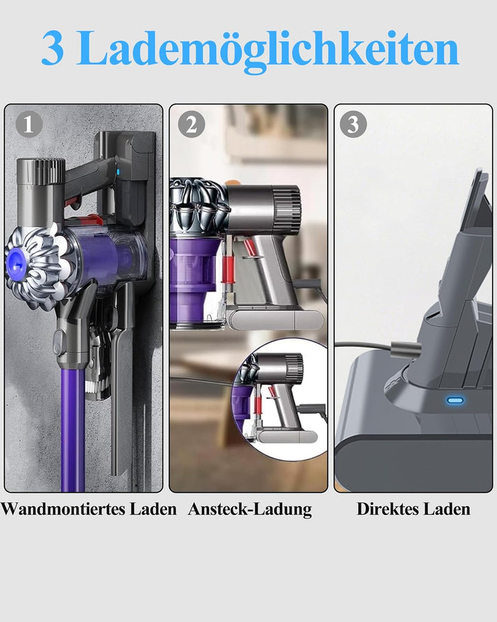 DTK Ersatzakku für Dyson V7 Akku SV11 Kompatibel mit Dyson V7 Animal/Absolute/Fluffy/Motorhead/Trigg
