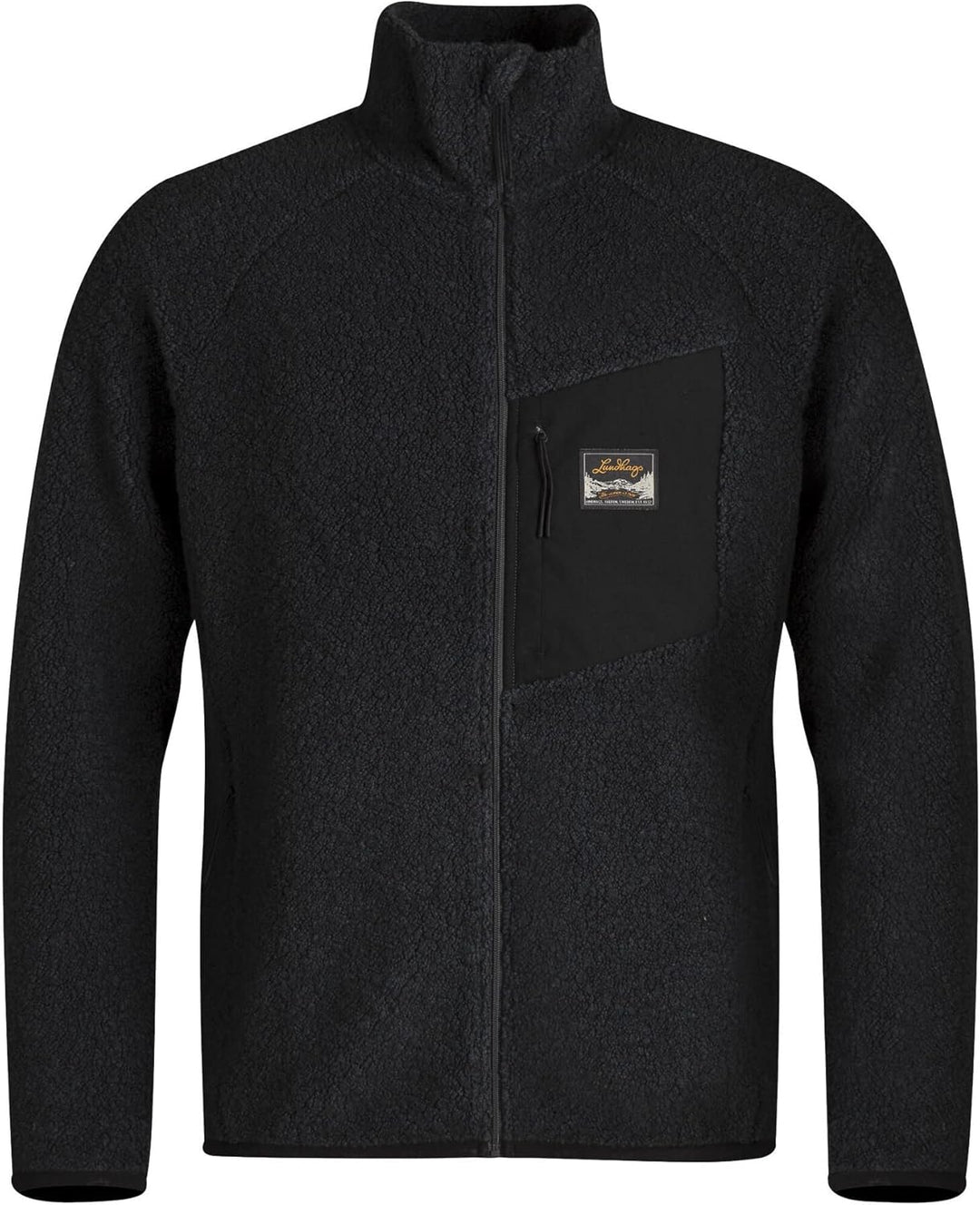 Lundhags Flok Wool Pile Men Schwarz S, Schwarz S