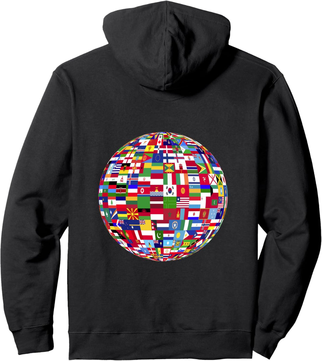 Flaggen der Welt Globus | perfect for travel travelling Pullover Hoodie