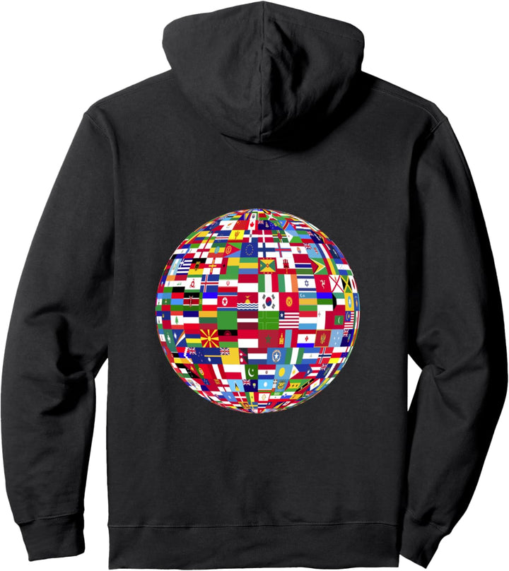 Flaggen der Welt Globus | perfect for travel travelling Pullover Hoodie
