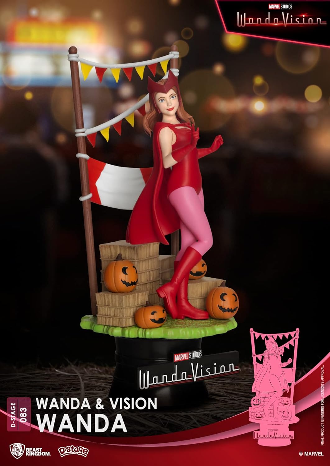 Beast Kingdom Toys WandaVision Diorama PVC D-Stage Wanda 16cm