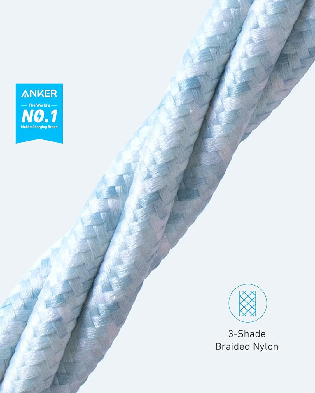 Anker USB C Lightning Kabel, 331 USB C auf Lightning Ladekabel 180cm, MFi zertifiziert, New Nylon Sc