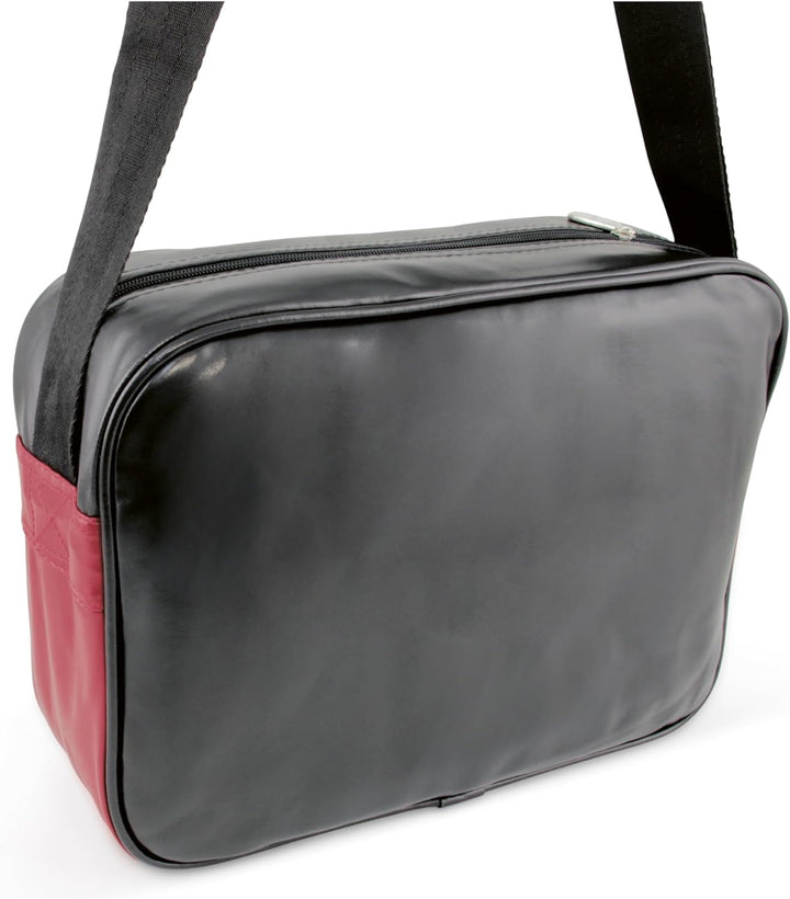 BRISA VW Collection - Volkswagen Schulter-Umhänge-Reise-Tasche-Freizeit-Bag mit VW T1 Bulli Bus Moti