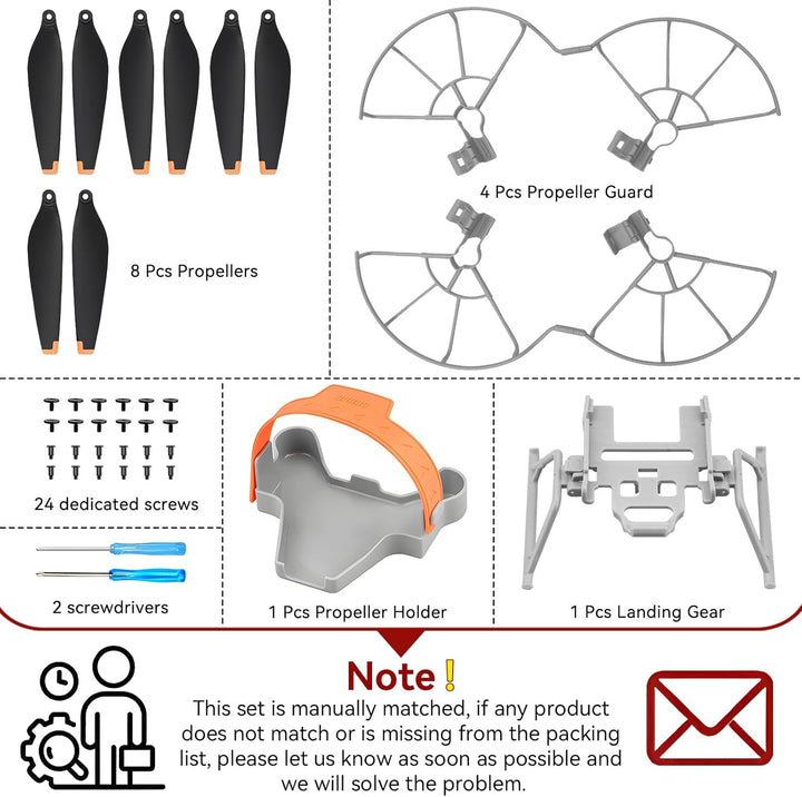 Mini 3 Pro Propeller – mit Blattschutz Propellerhalter Propeller Stabilisator Fahrwerk Beinen faltba
