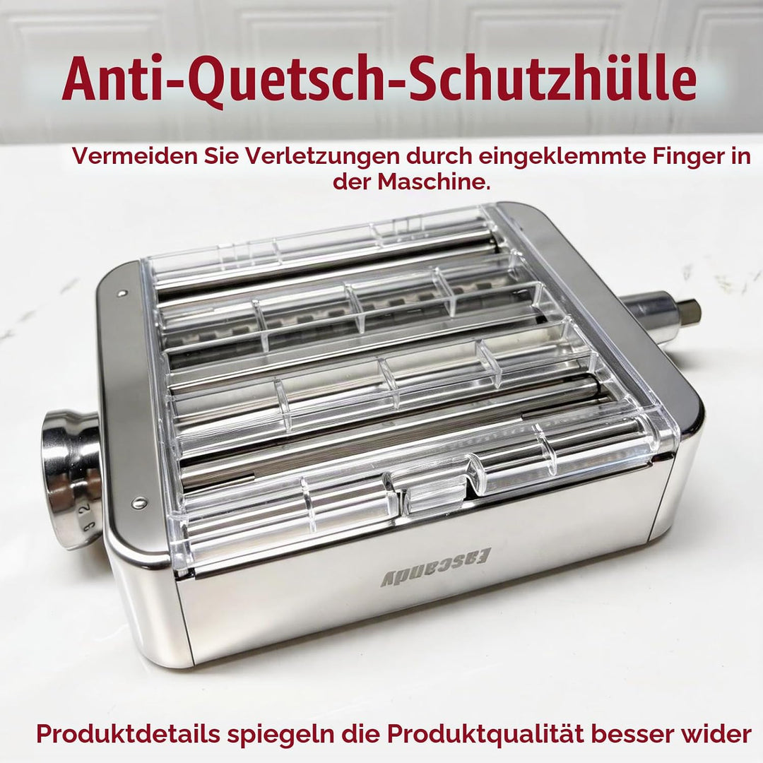 Eascandy All Metal Pasta Maker Attachment for KitchenAid, 3 in 1 Pasta Attachment for Kitchen Aid St