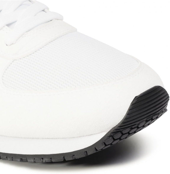 Armani Exchange Herren Rio Side Logo Sneaker 39.5 EU Op White Black, 39.5 EU Op White Black