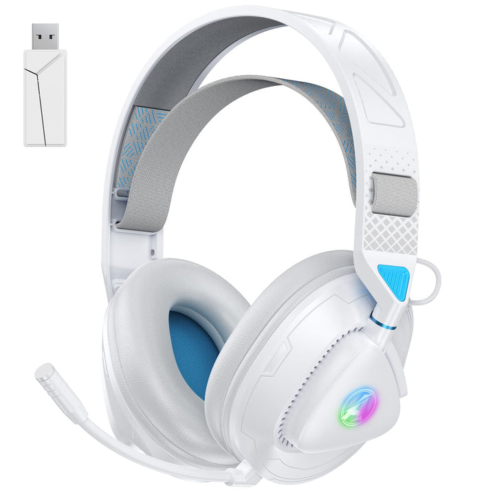 PH3 Gaming Headset Wireless für PS5, PS4, PC,Bluetooth Headset mit 50 Stunden Akku, Gaming-Headset m