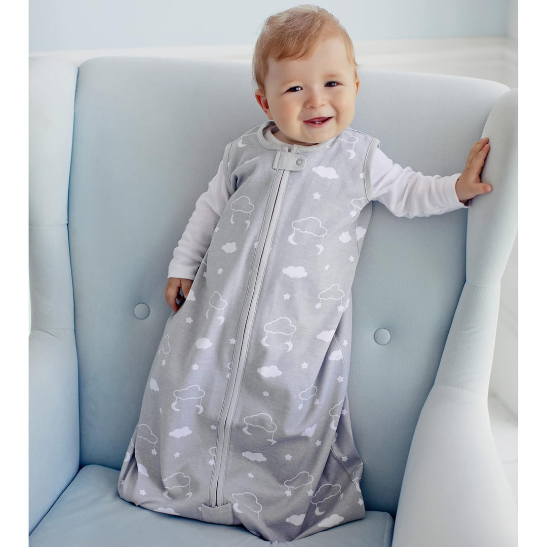 Mama Cheetah Baby Schlafsack, Bio-Baumwolle, Tragbare Babydecke, Schlafsack mit 2-Wege-Reissverschlu