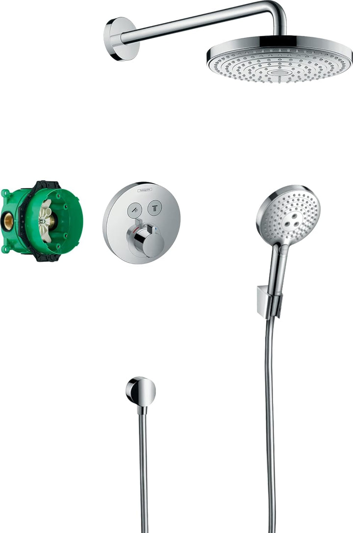 hansgrohe Duschset Raindance Select S Unterputz (7 in 1), Duschsystem mit Kopfbrause, Duschkopf, Dus