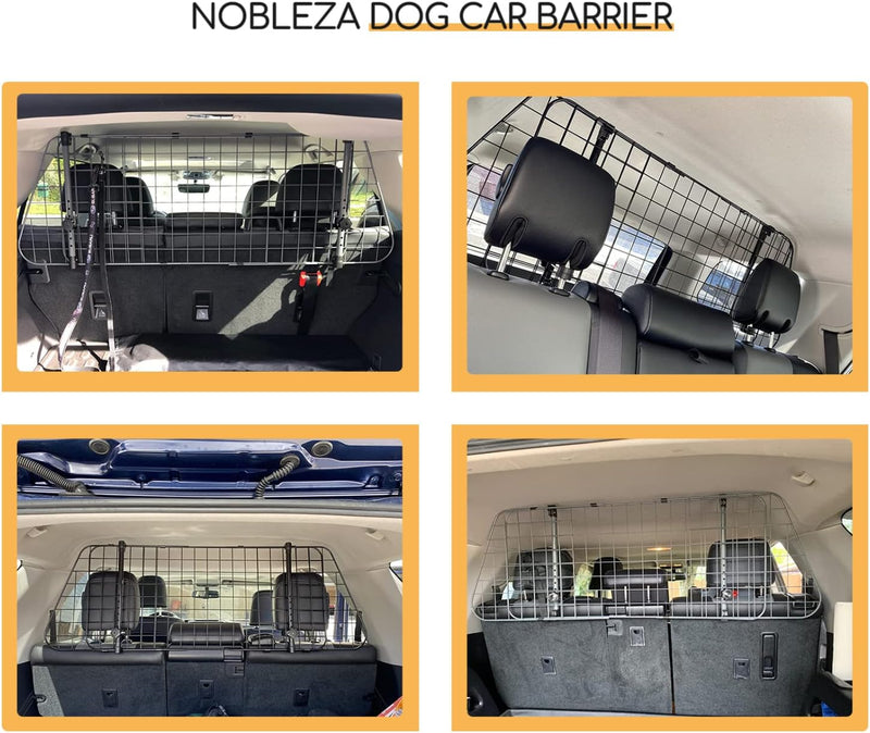 Nobleza - Autoschutzbügel für Hunde,Universal ausziehbarer Hund Hund Auto Separator Auto Barriere Si