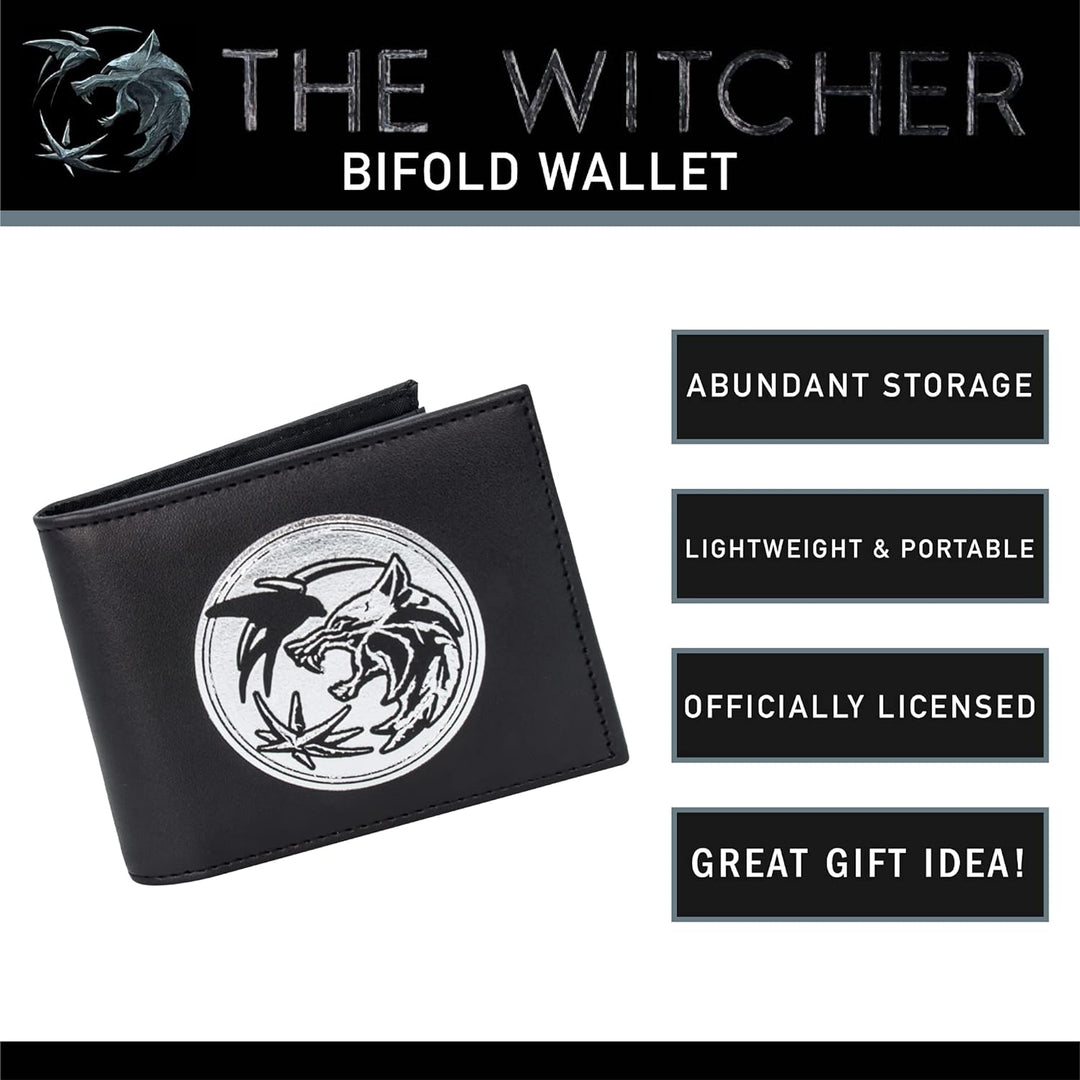 Concept One Netflix The Witcher Bifold Reisebrieftasche, Schwarz