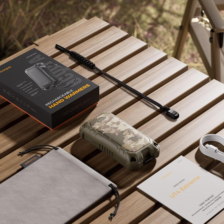 OCOOPA IP56 Wasserdichter Wiederaufladbarer Handwärmer, 10000 mAh PD Schnelllade Elektrisch Handwärm