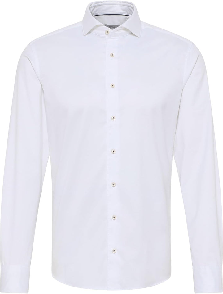 eterna Herren Soft Luxury Shirt Slim FIT 1/1 weiss 40_H_1/1