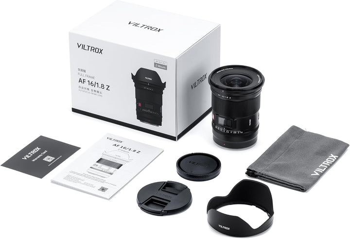 VILTROX AF 16mm F1.8 Vollformat-Objektiv für Nikon Z-Mount, Auto Focus 16mm F/1.8 Z Weitwinkelobjekt