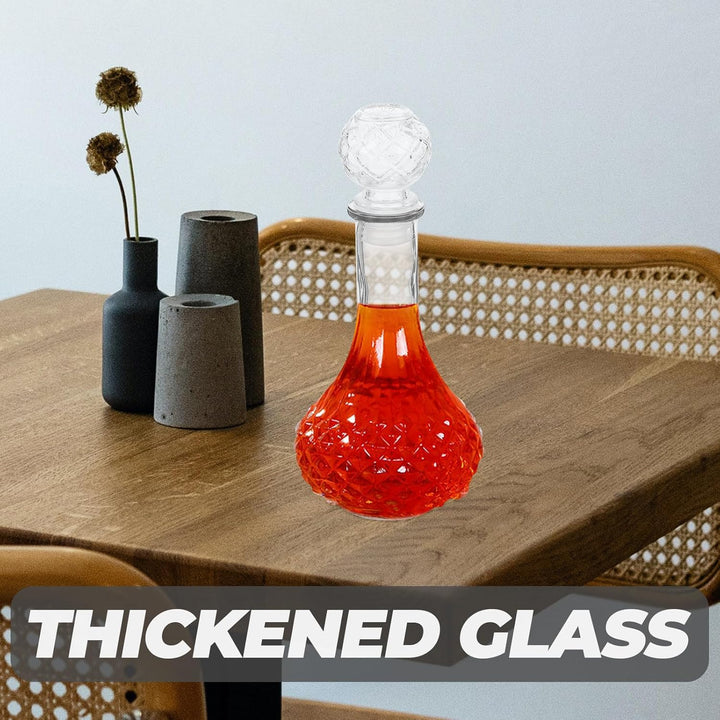 BESPORTBLE Transparente Weinkaraffe 500 ml Dickwandige Whiskyflasche aus Glas Multifunktionale Spiri
